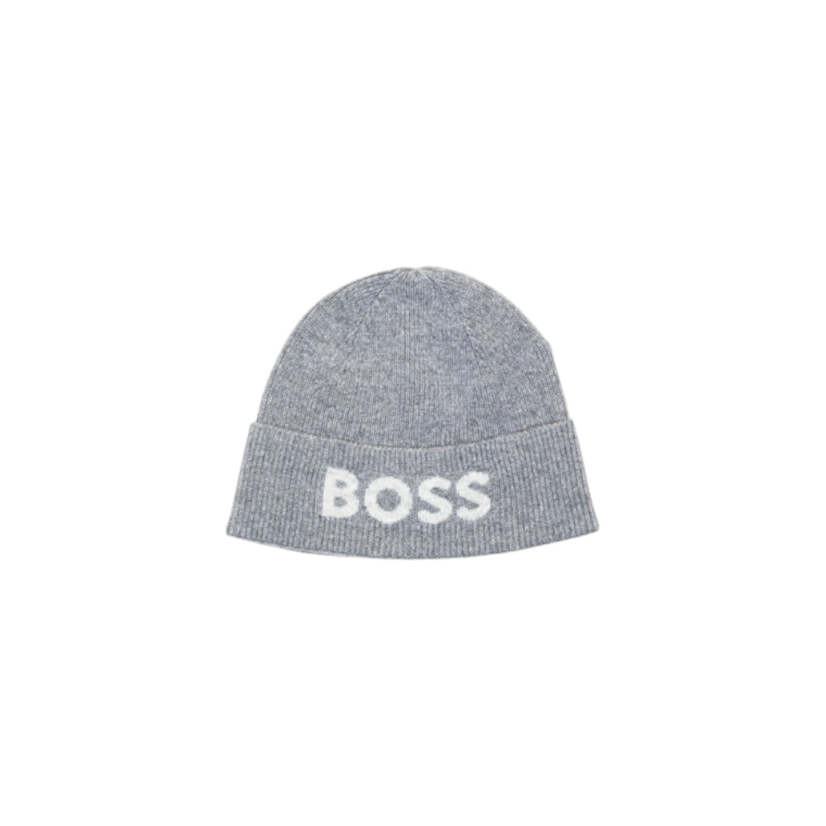 Boss Wollen muts met print – Grijs