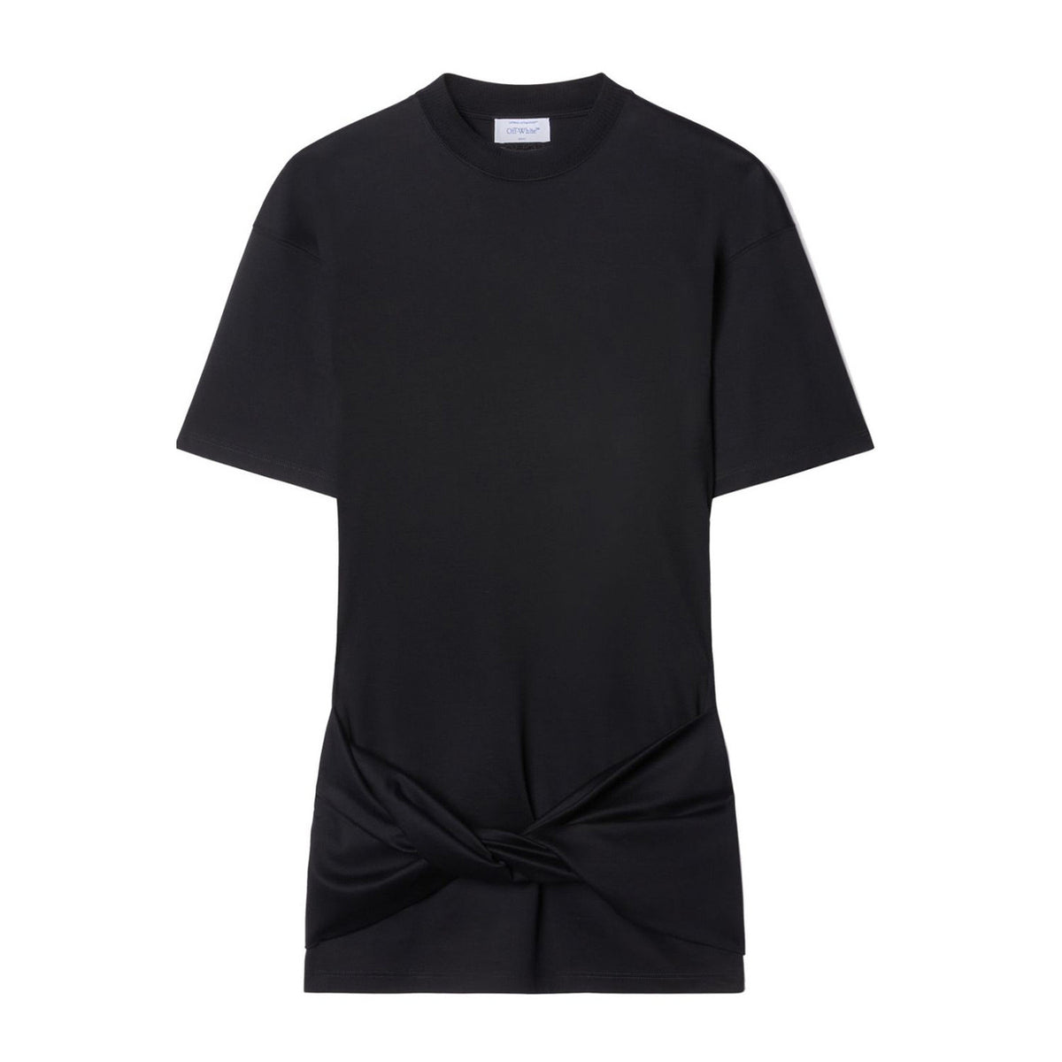 Off-White Jurk met Korte Mouwen – Zwart