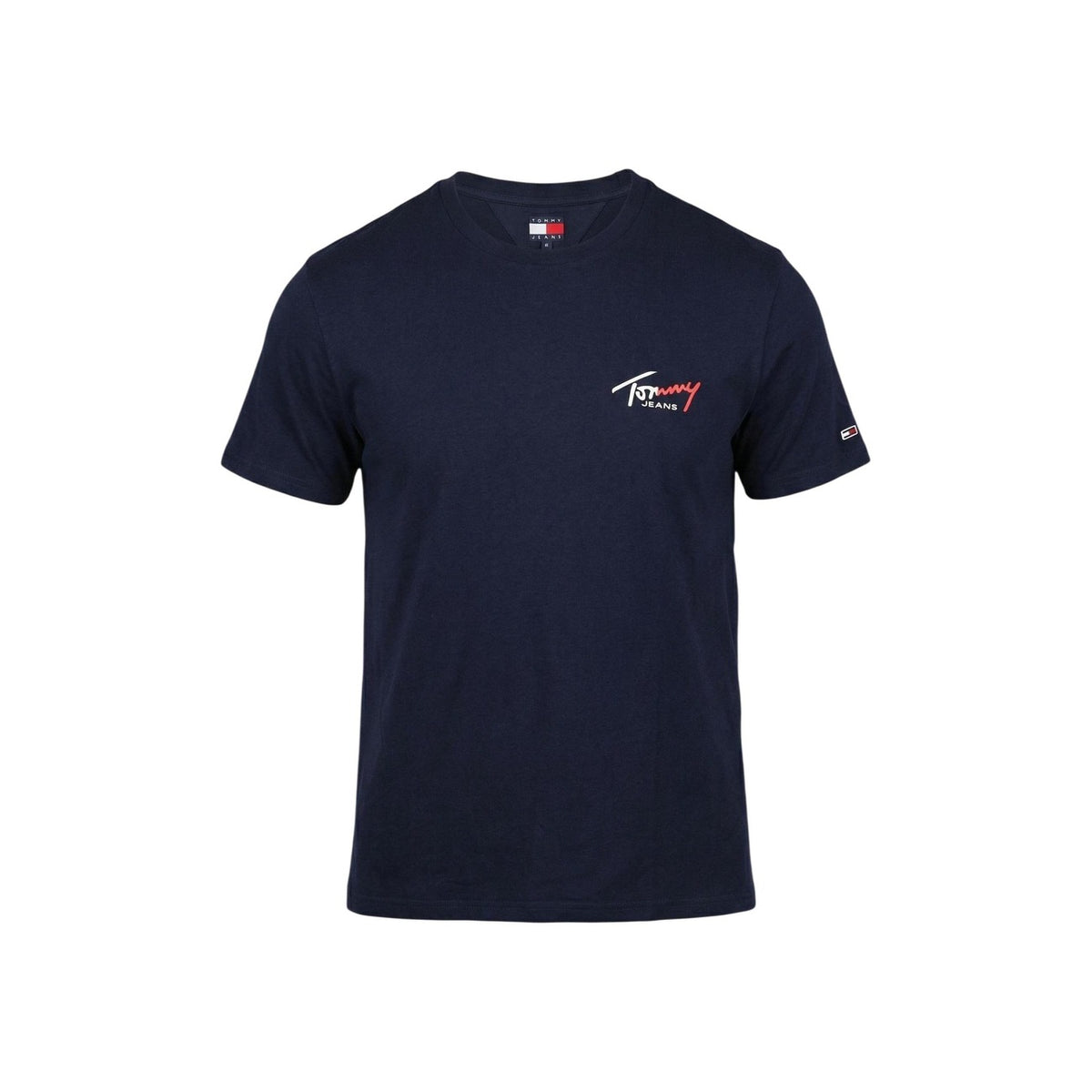 Tommy Hilfiger Katoenen T-shirt met korte mouwen Heren – Marineblauw