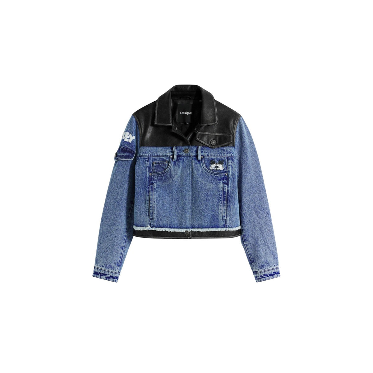 Desigual Constras Spijkerjack – Blauw / Zwart