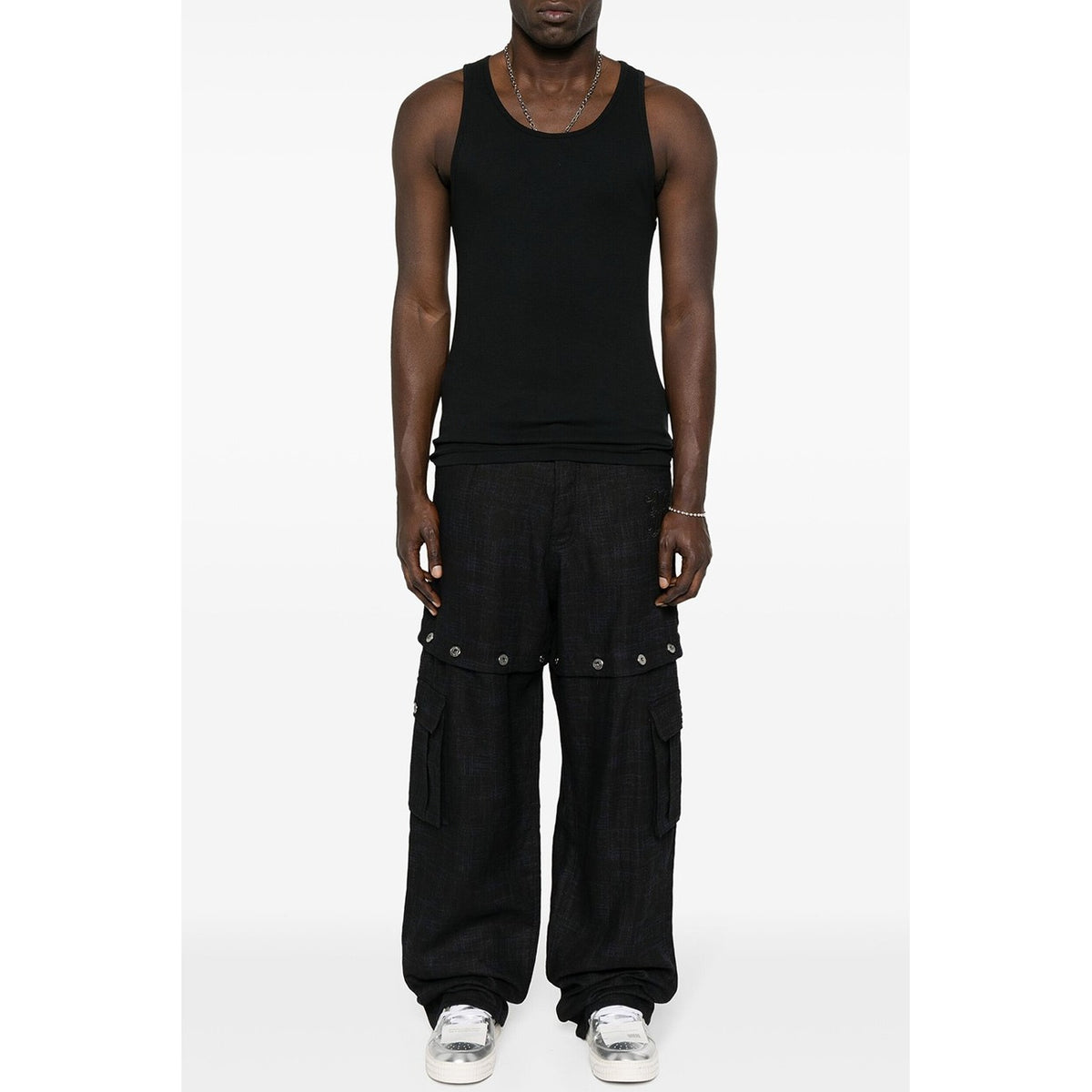 Off-White Linnen Broek – Zwart