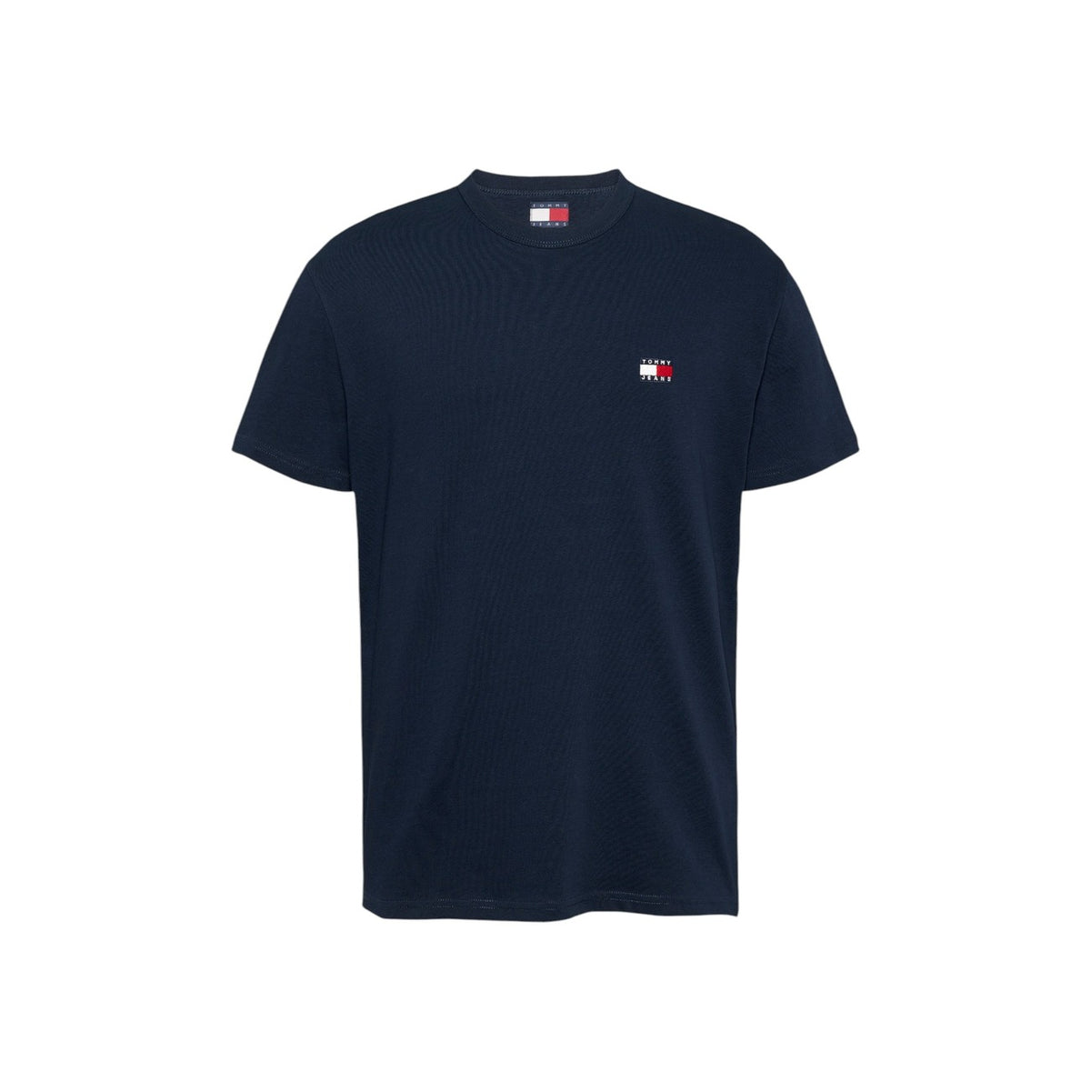 Tommy Hilfiger Regular fit T-shirt met badge – Marineblauw
