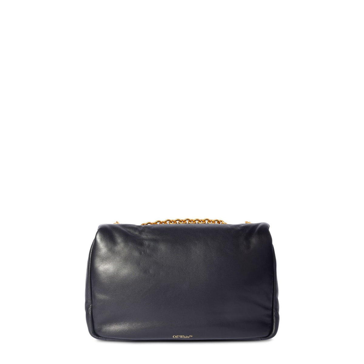 Off-White Leren Schoudertas – Zwart