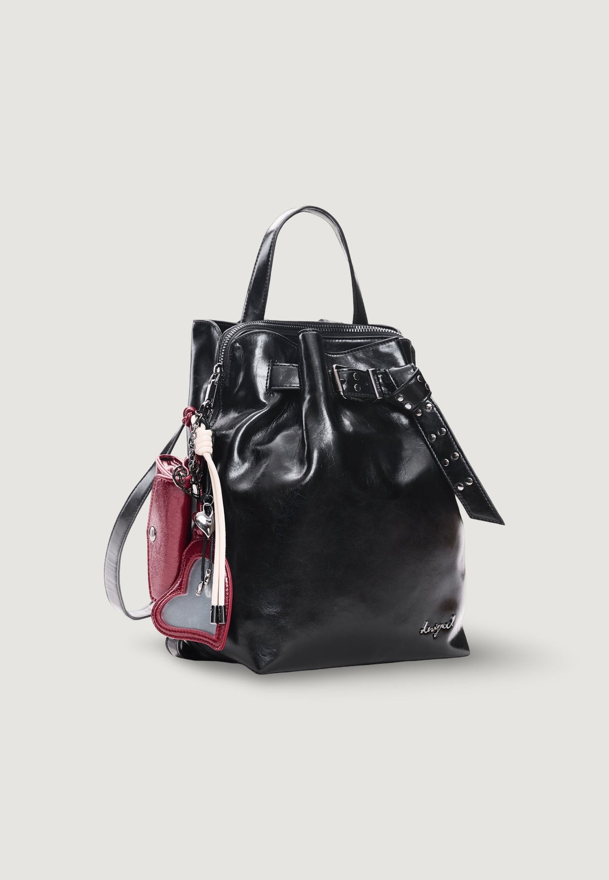 Desigual Galaxy Luena Mini Nf Rugzak met afneembaar mini-tasje – Zwart