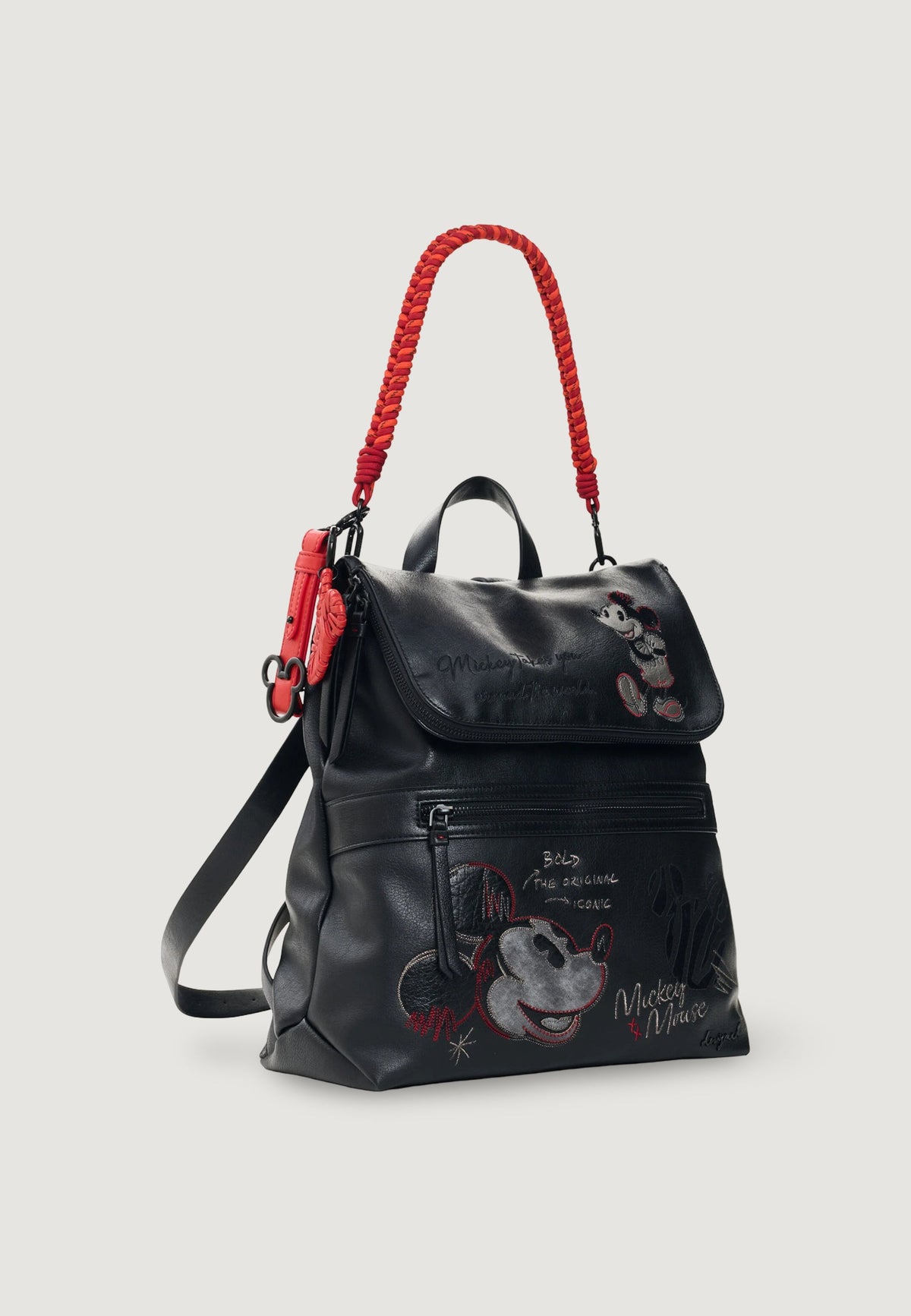 Desigual Mickey Face Hampton Rugzak – Zwart