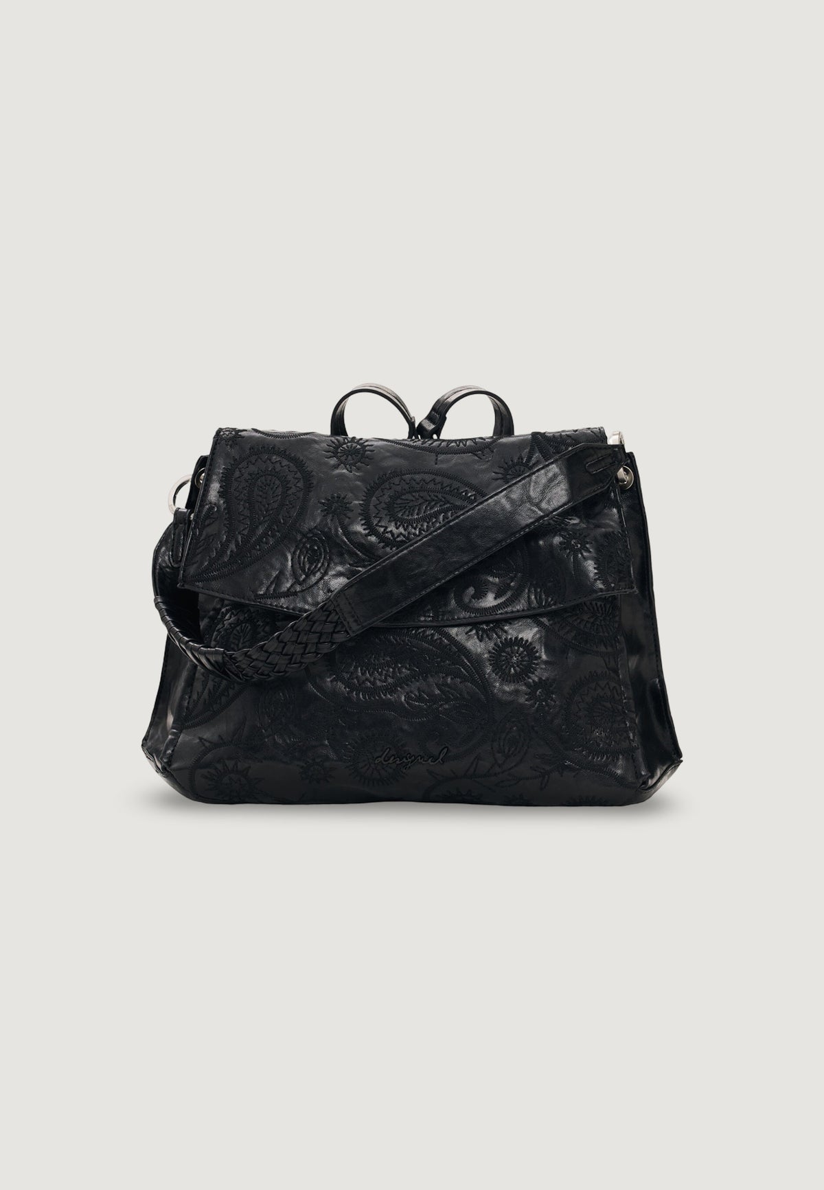 Desigual Siroco Posadas Rugzak met paisleymotief – Zwart