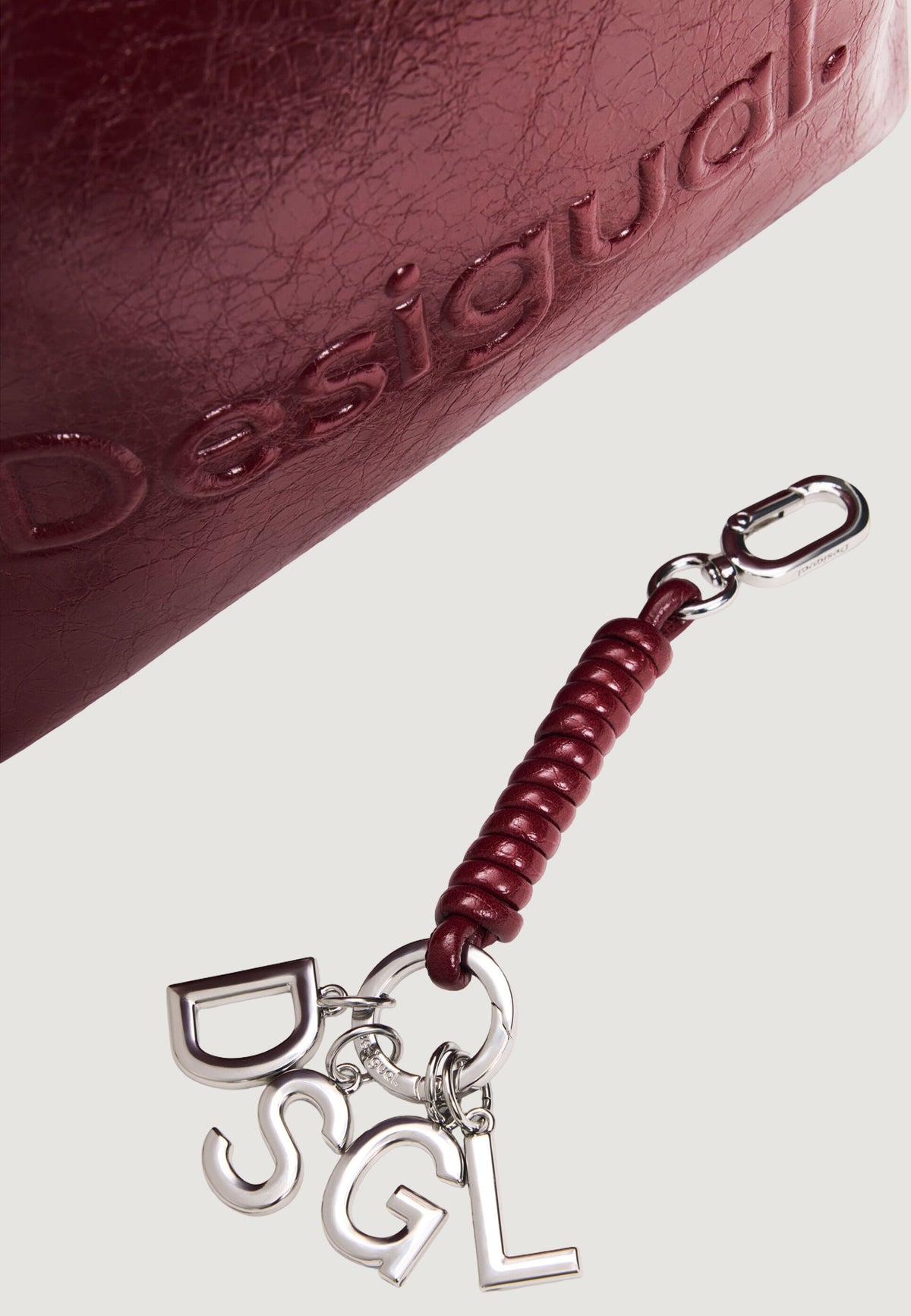Desigual Half Logo Luena Rugzak van polyurethaan – Bordeaux