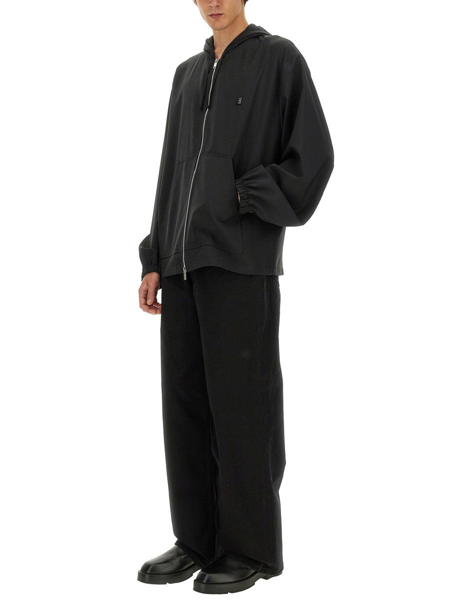 Givenchy Scheerwollen Sweater met rits – Zwart