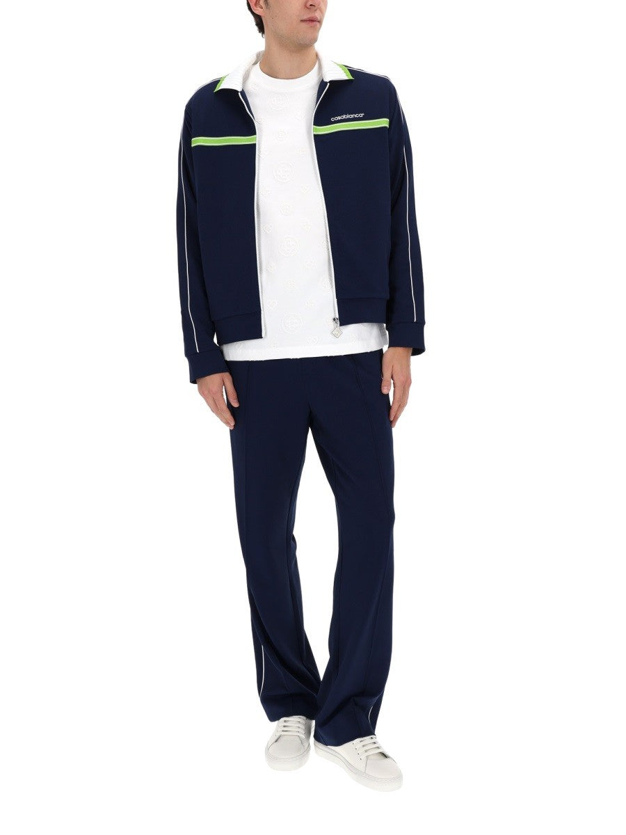 Casablanca Sweatvest met rits – Marineblauw