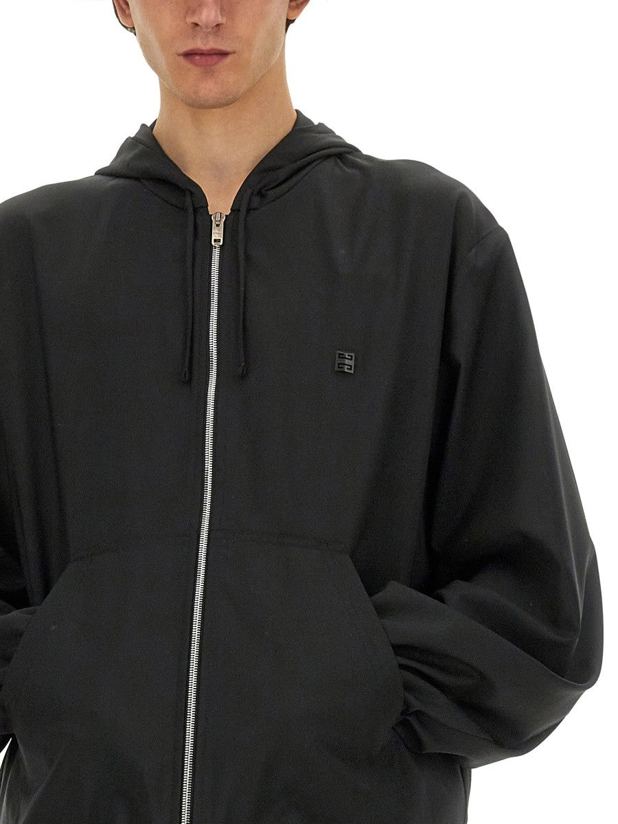 Givenchy Scheerwollen Sweater met rits – Zwart